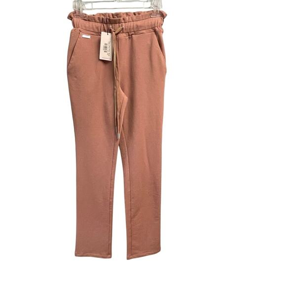Ladaire NEW Hazel Track Pants Pull On Size XXS Nude Elastic Waist $158 - Picture 1 of 7